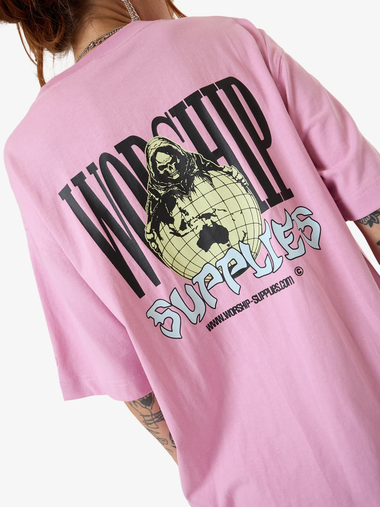 Domination Oversize Fit Tee - Lilac Chiffon - Image 7