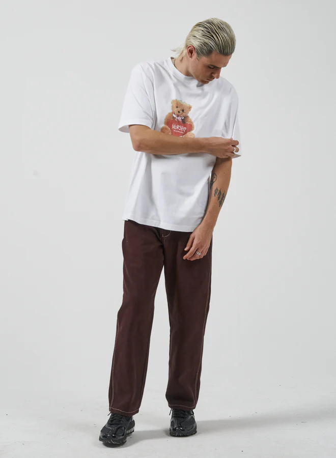 Don't Care Tee - White - Image 5