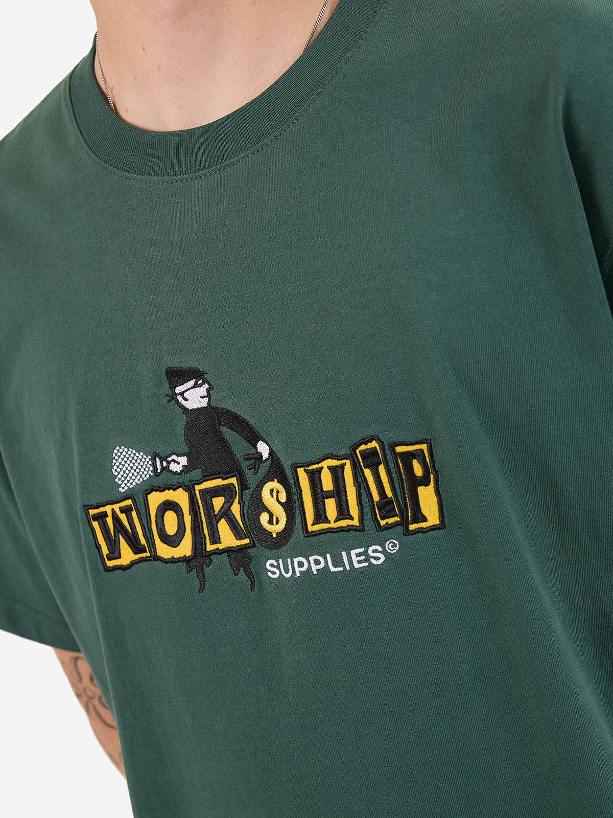 Dont Get Caught Tee - Bistro Green - Image 2