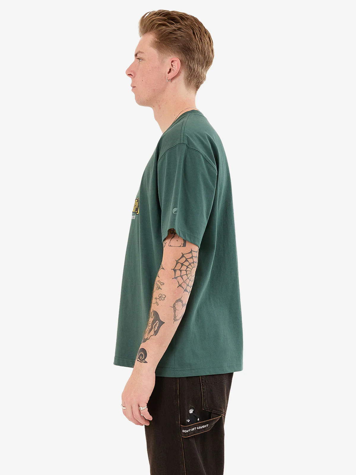 Dont Get Caught Tee - Bistro Green - Image 5