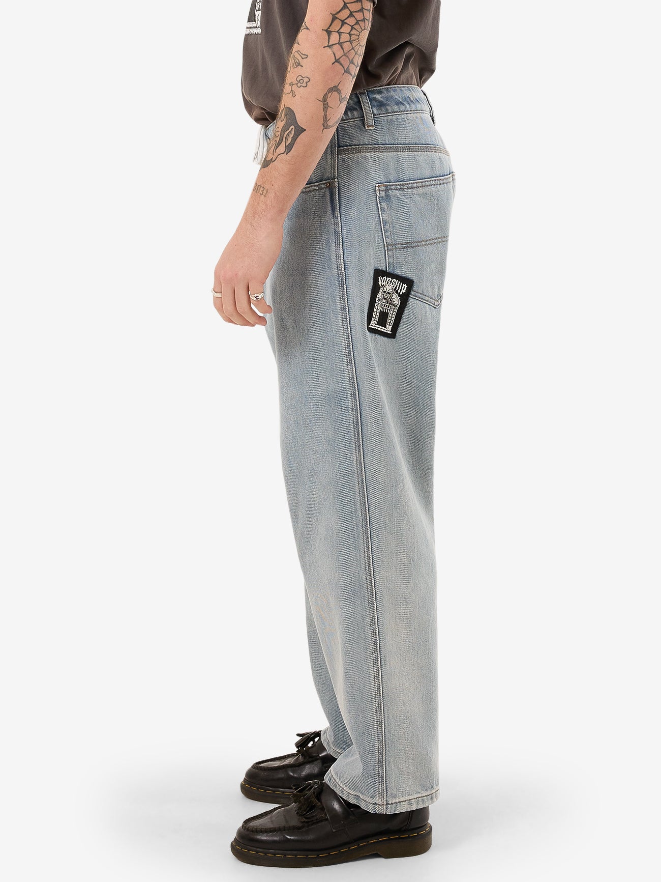 Doom Big Lounger Jean - Bull Denim Blew Dust - Image 3