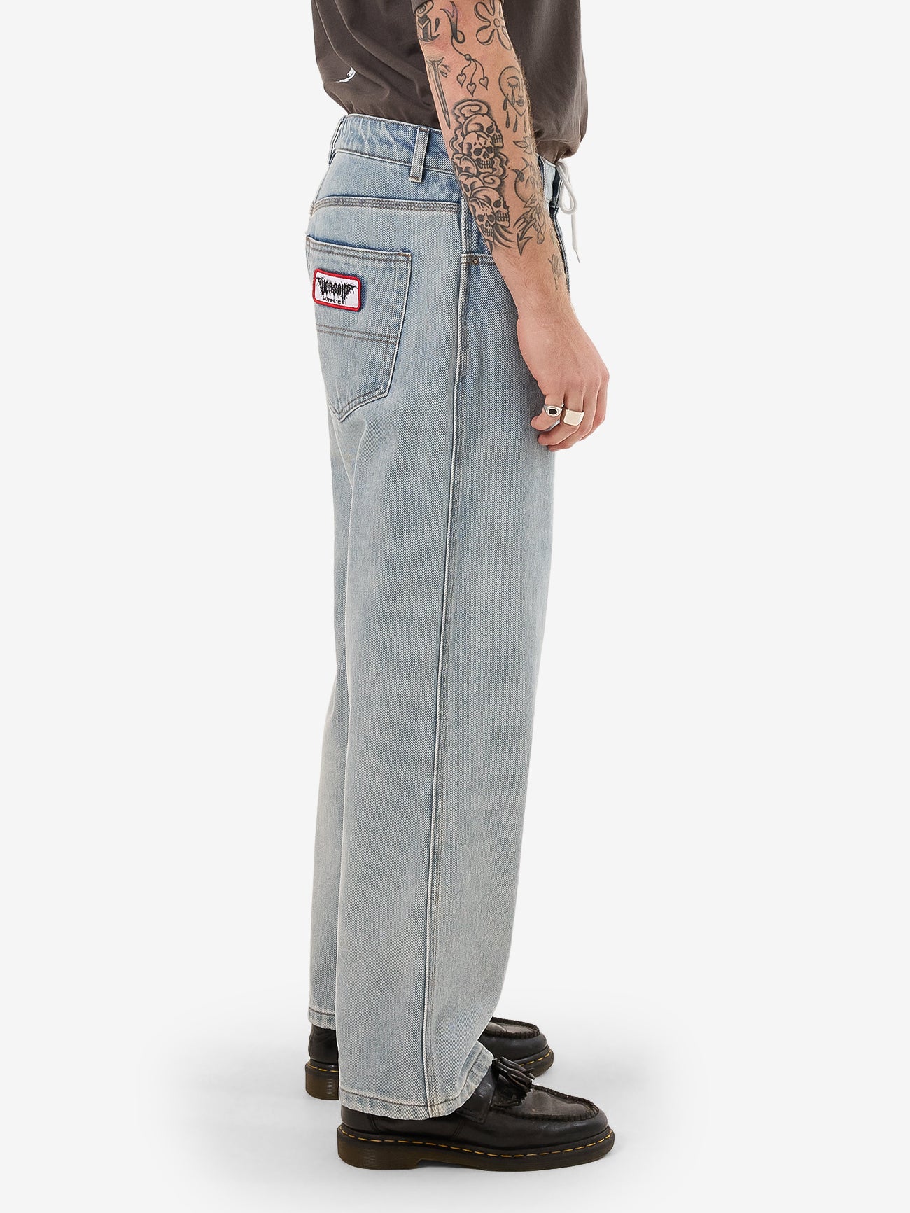 Doom Big Lounger Jean - Bull Denim Blew Dust - Image 4