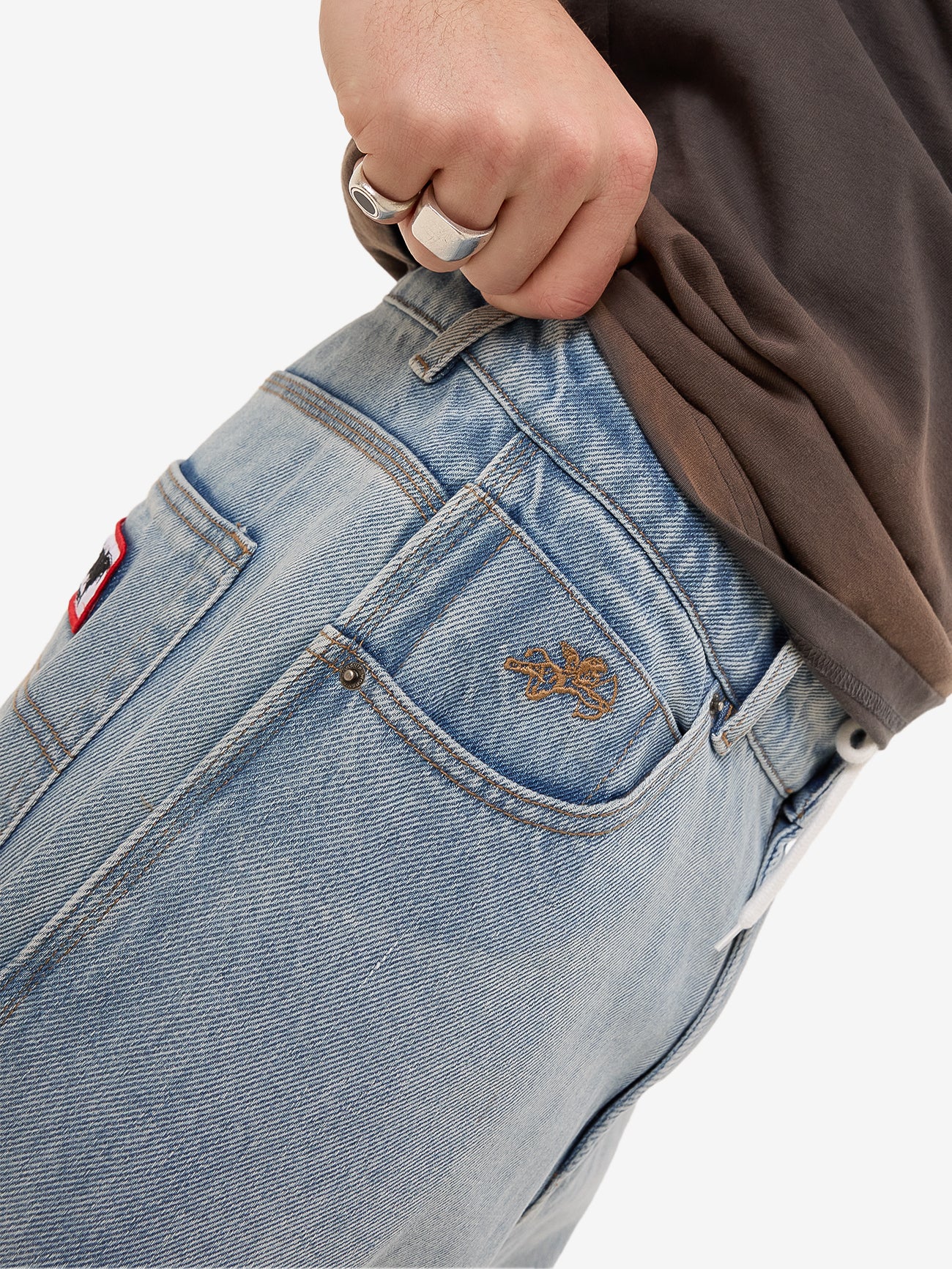Doom Big Lounger Jean - Bull Denim Blew Dust - Image 9