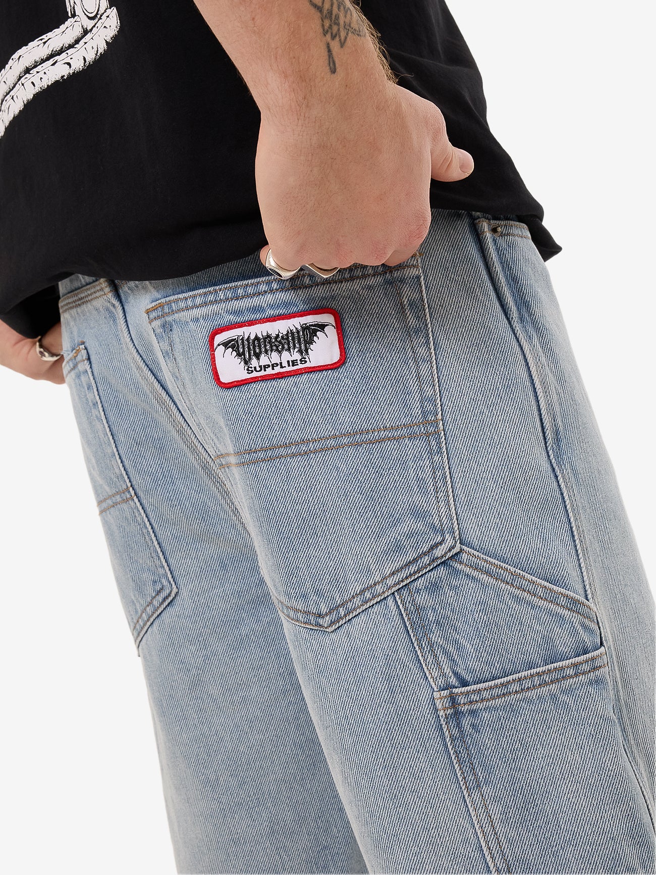 Doom Carpenter Short - Bull Denim Blew Dust - Image 9