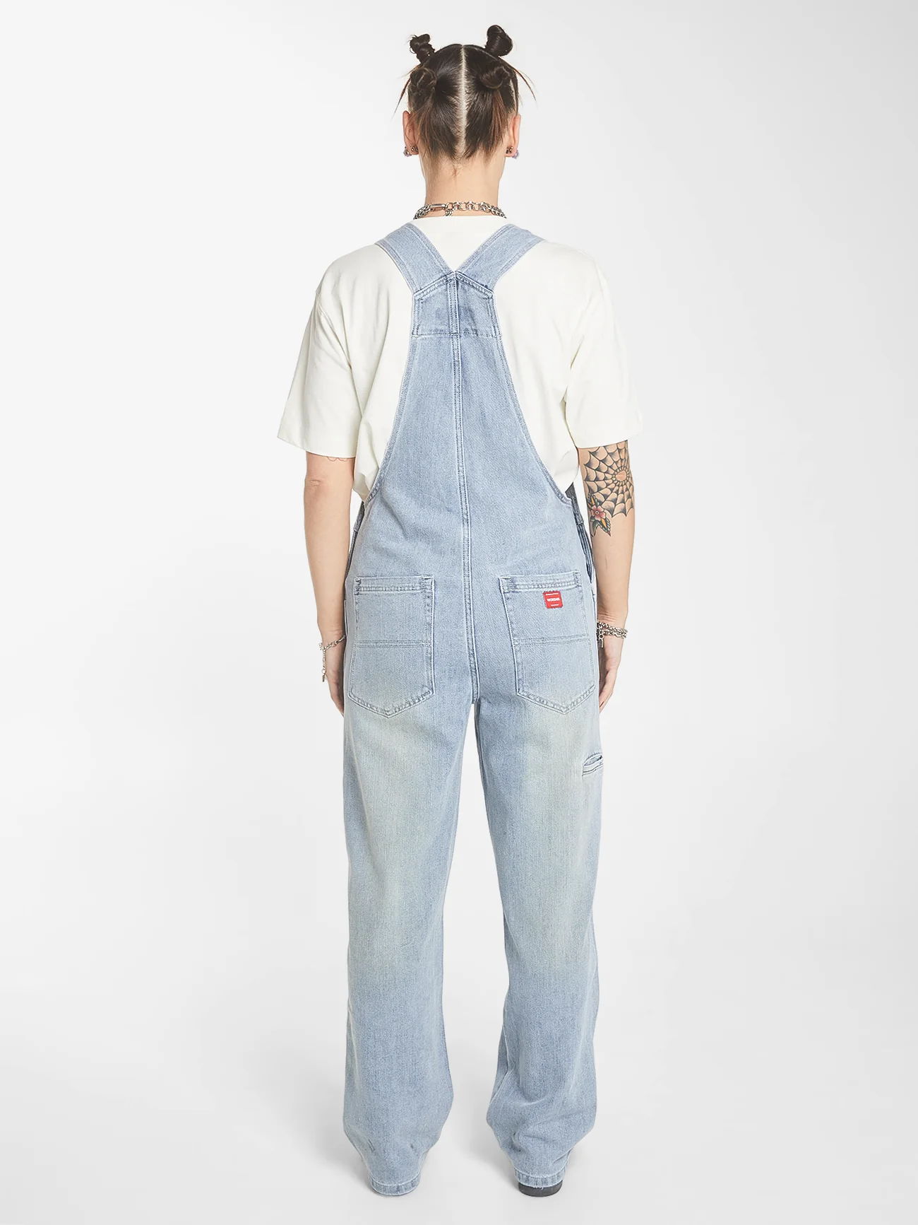 Double Knee Denim Overall - Dirty Trade Blue - Image 2