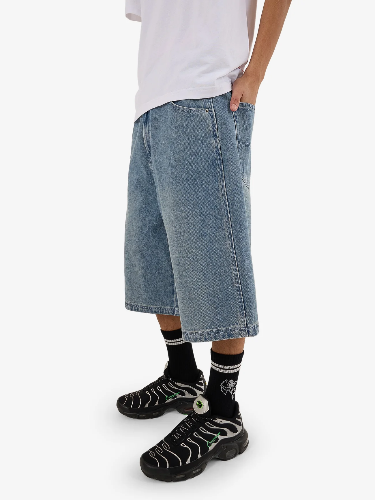 Dozer Jean Short - Dirty Raged Blue - Image 7