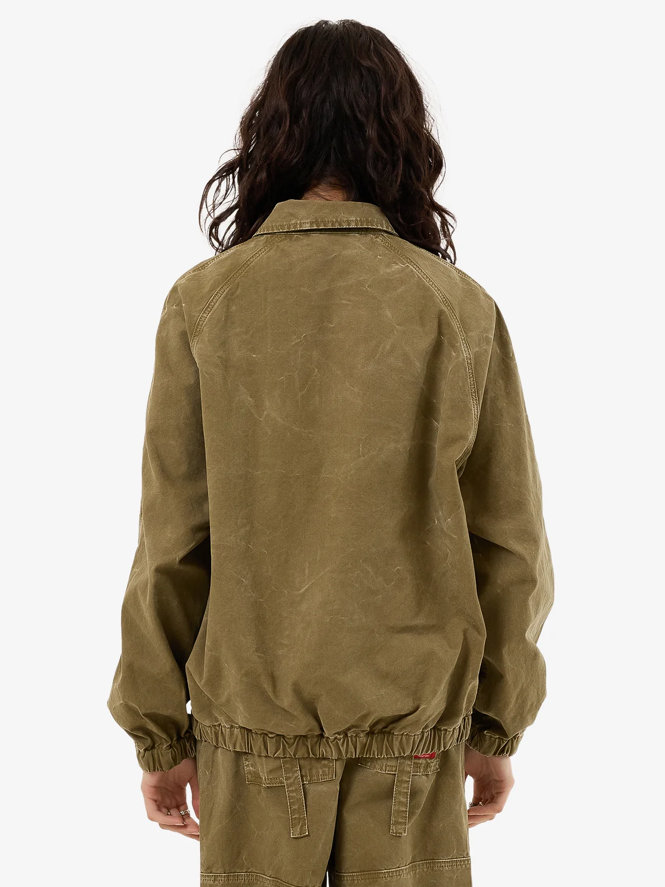 Drizzler Jacket - Khaki Oil Wash - Image 2