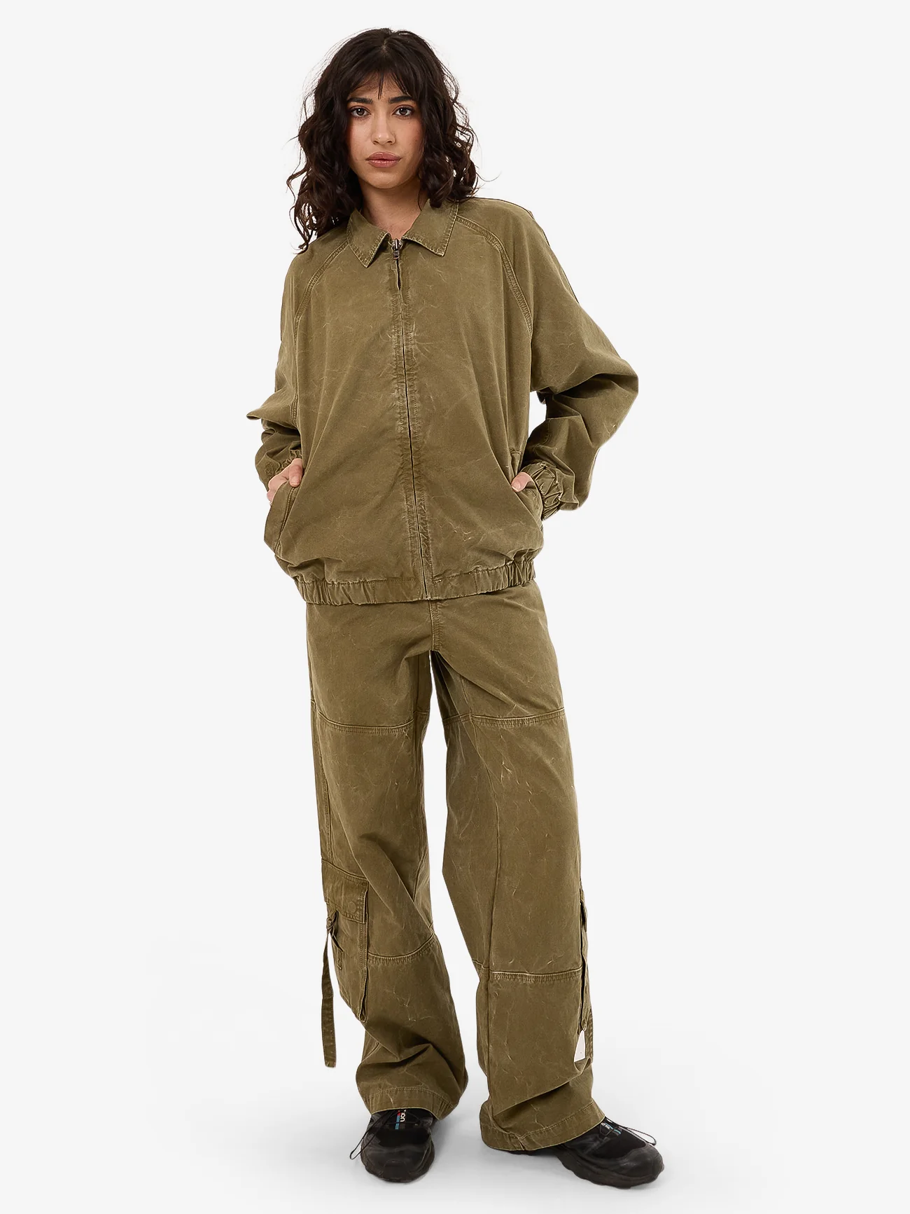 Drizzler Jacket - Khaki Oil Wash - Image 5