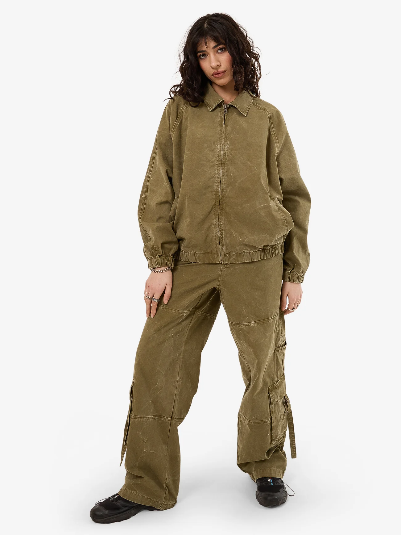 Drizzler Jacket - Khaki Oil Wash - Image 6