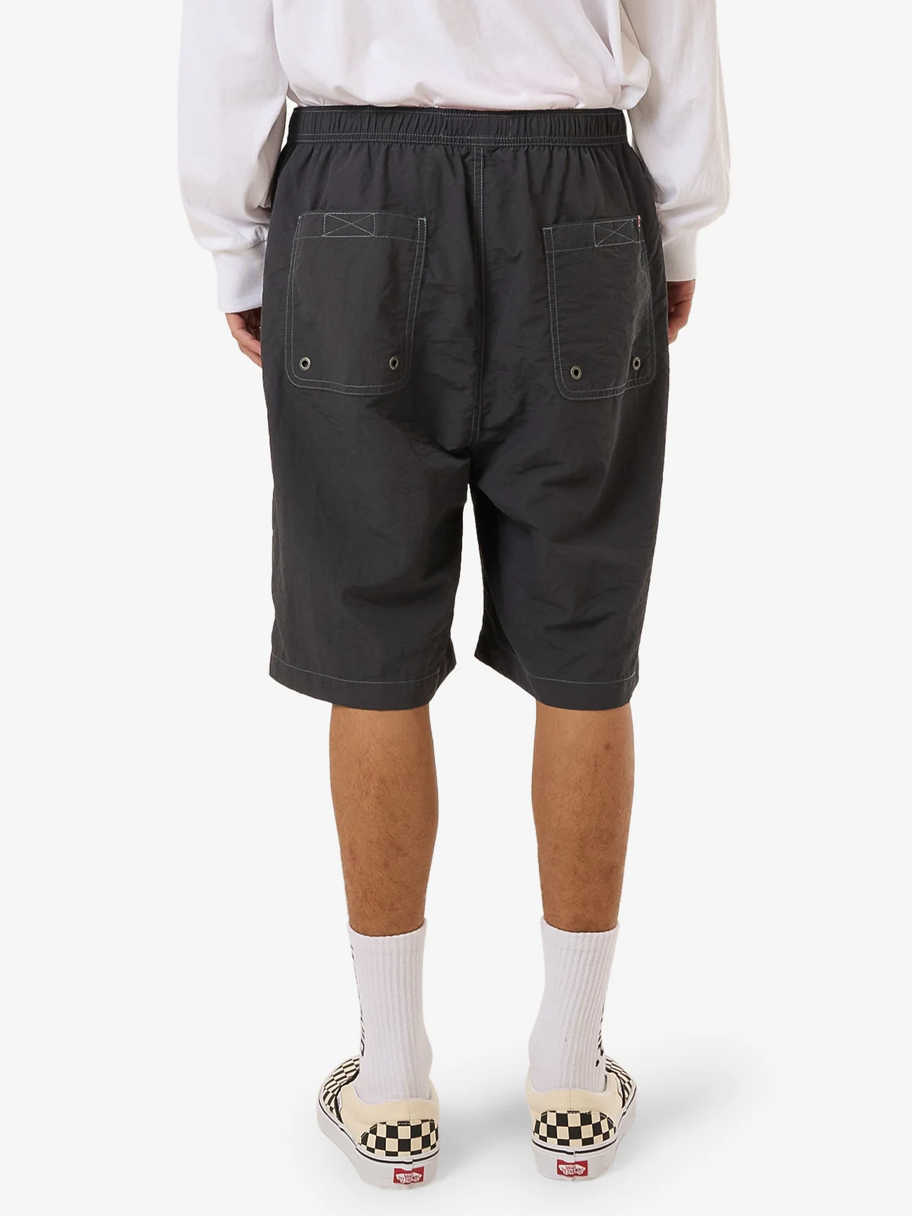 Dry Paint Baggie Nylon Short  - Worn Black - Image 2