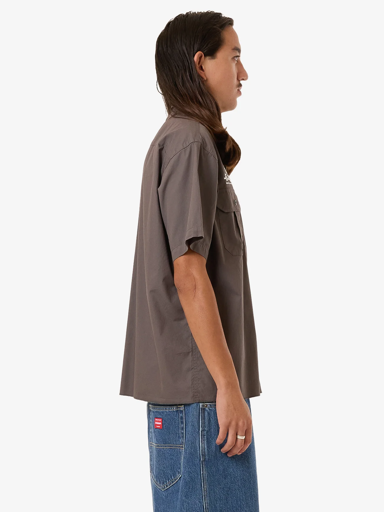 Dry Paint Short Sleeve Shirt - Worn Black - Image 4