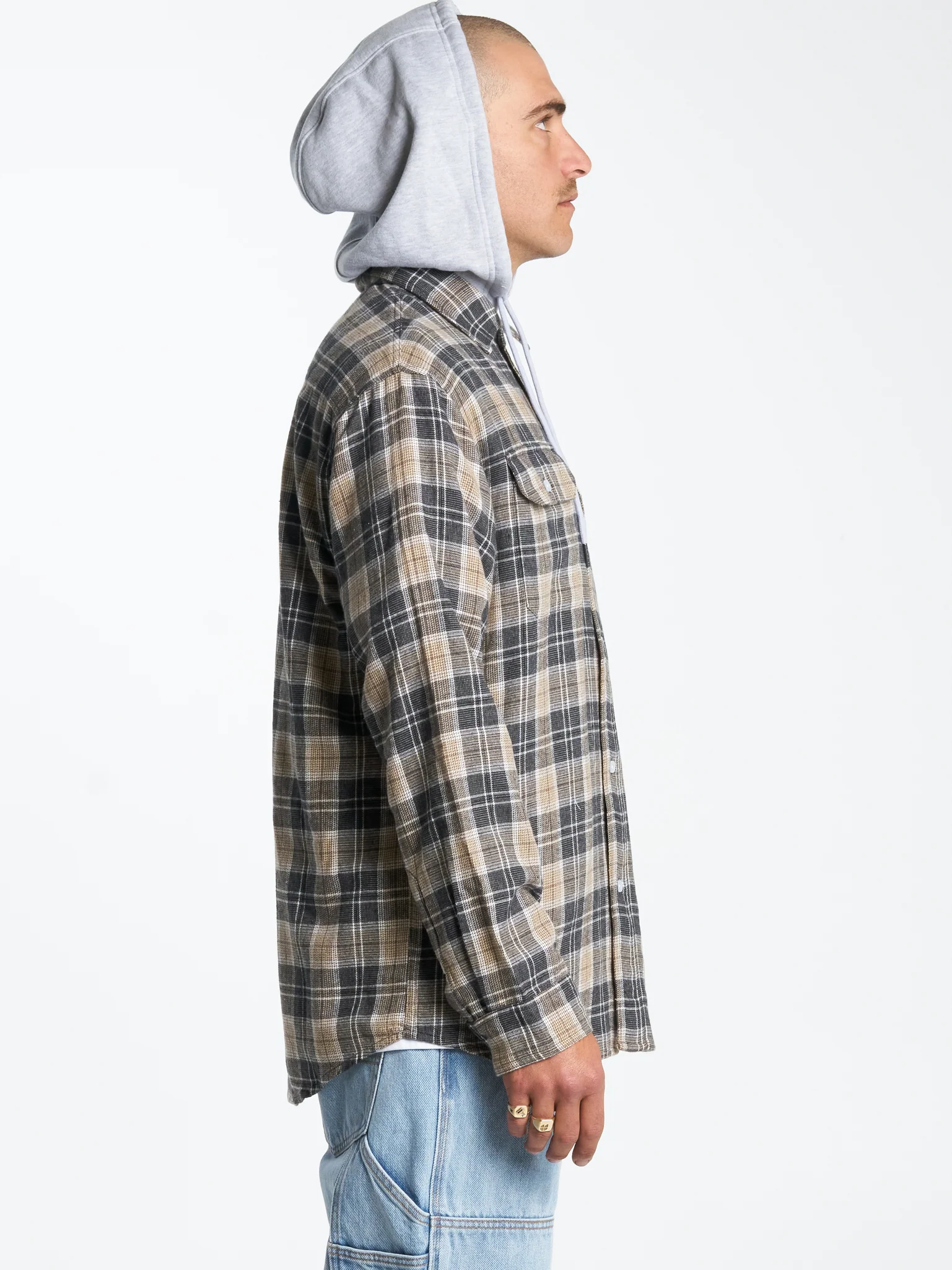 Dust Long Sleeve Flannel - Persian Violet - Image 3