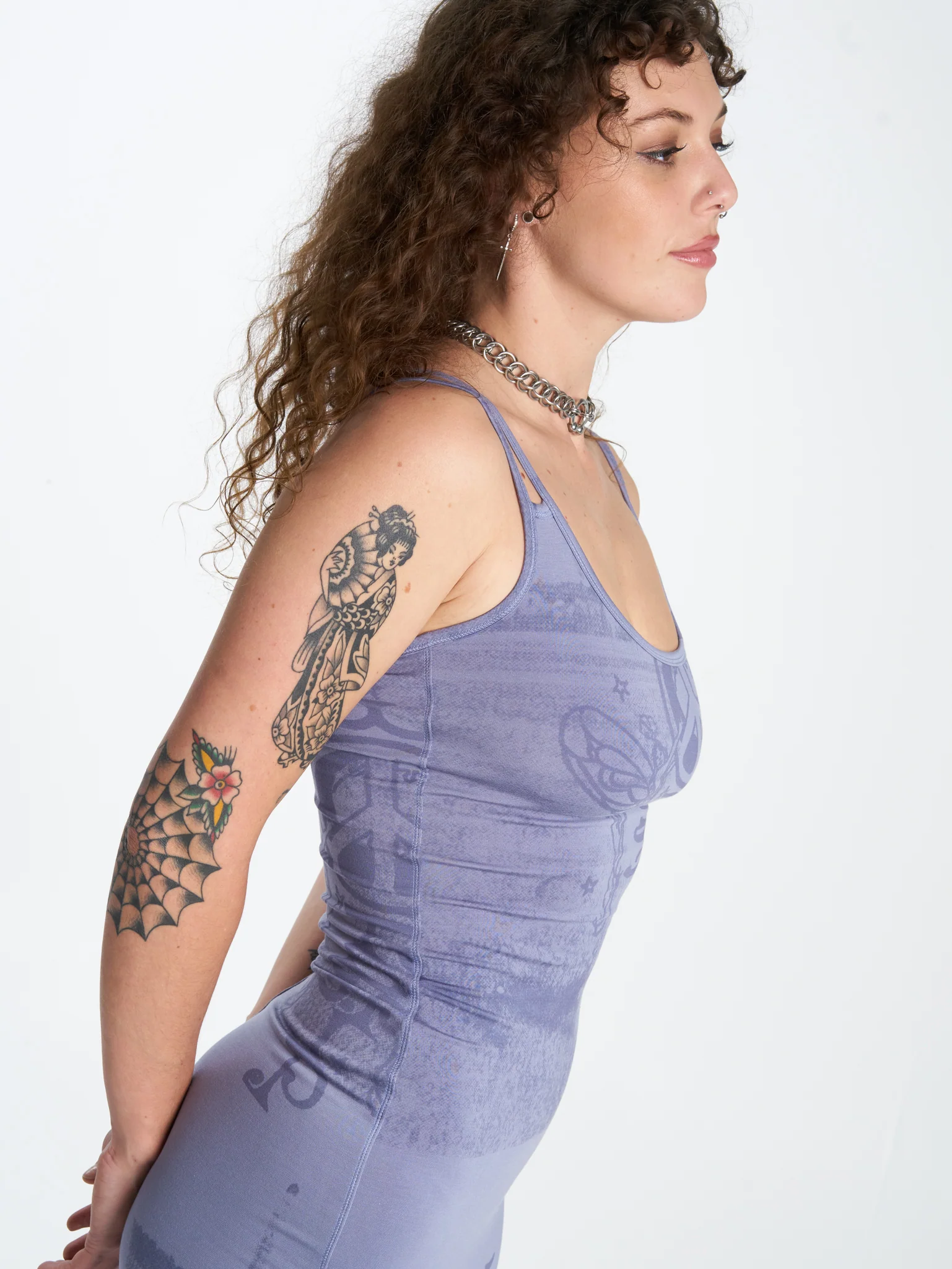 Dust Strappy Maxi Dress - Heron - Image 7