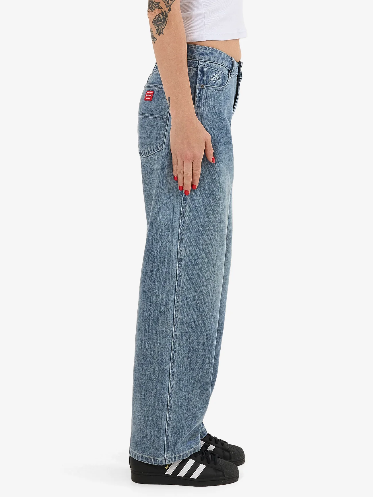 Eat Ur Heart Out Baggy Jean - Dirty Rage Blue - Image 7