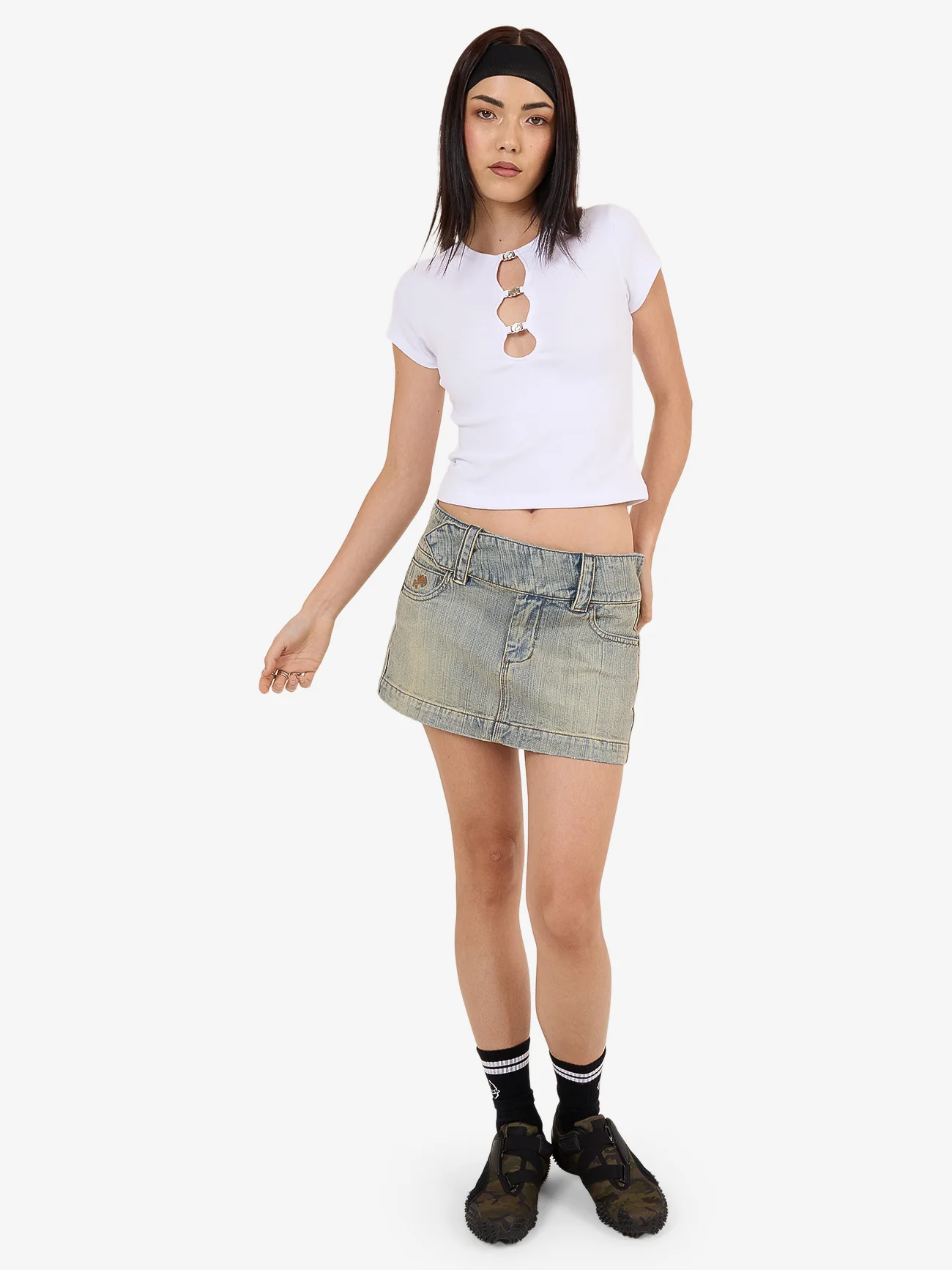 Entice Cap Sleeve Top - White - Image 3