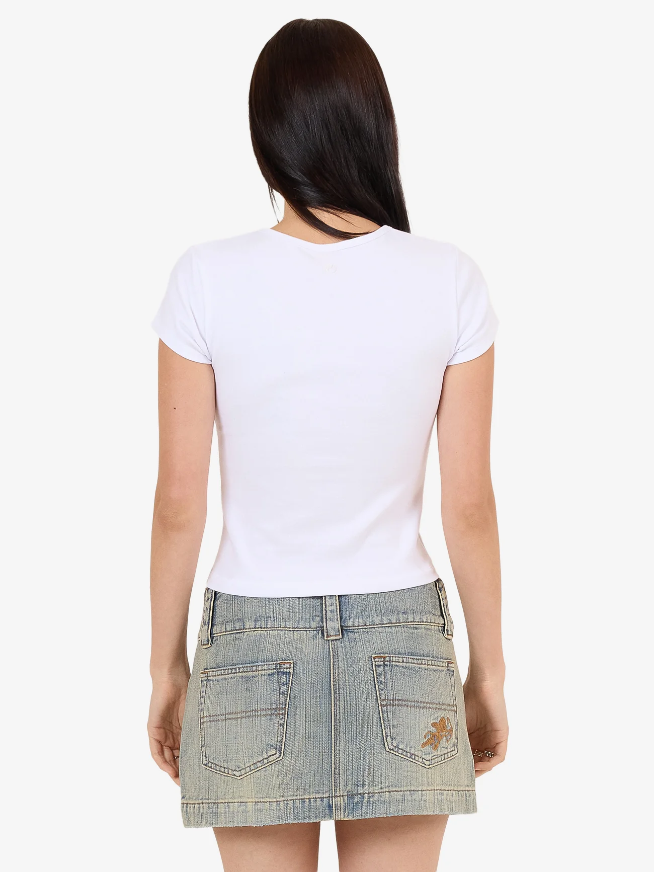 Entice Cap Sleeve Top - White - Image 6