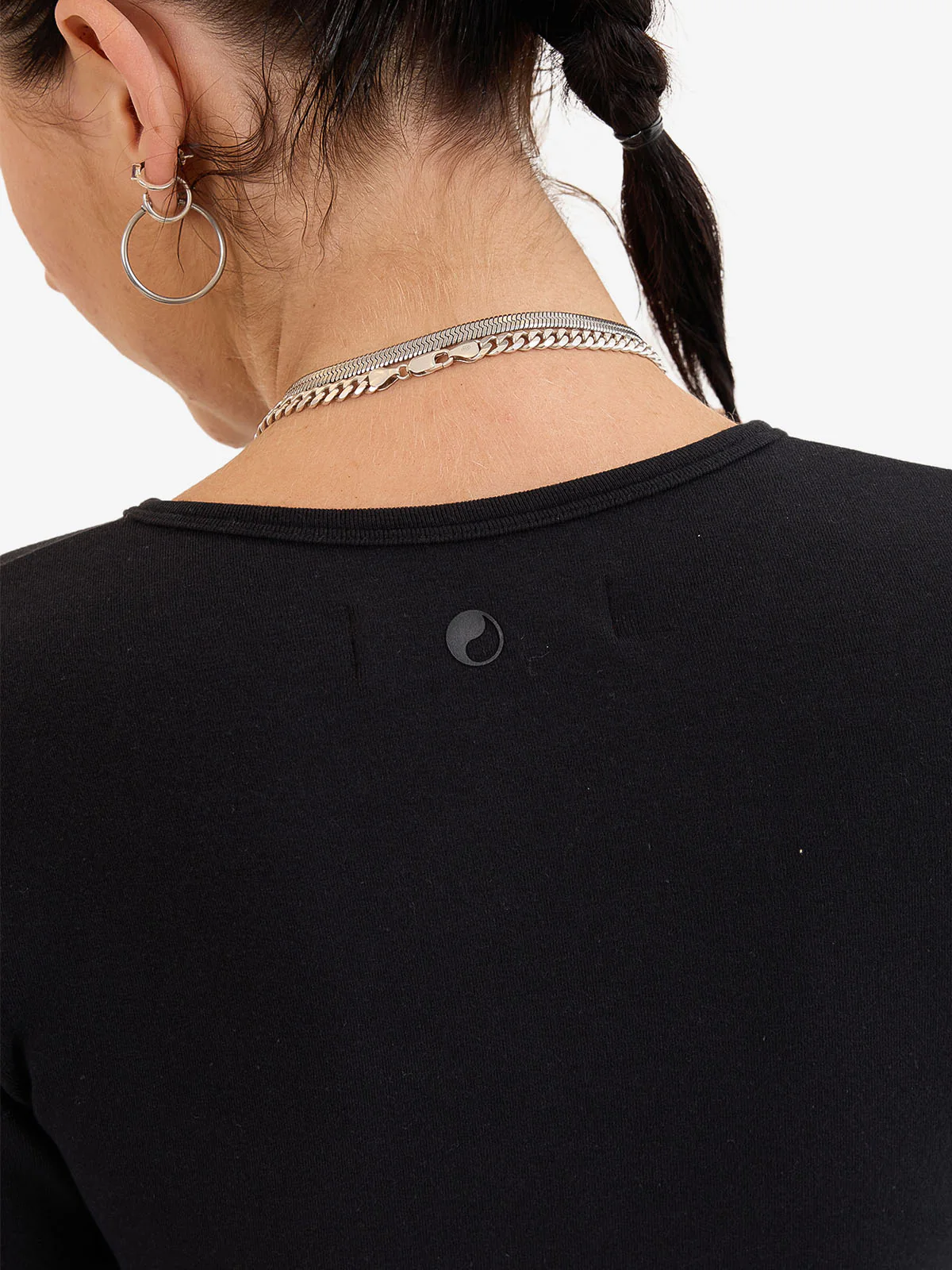 Entice Slim Fit Long Sleeve Top - Black - Image 8