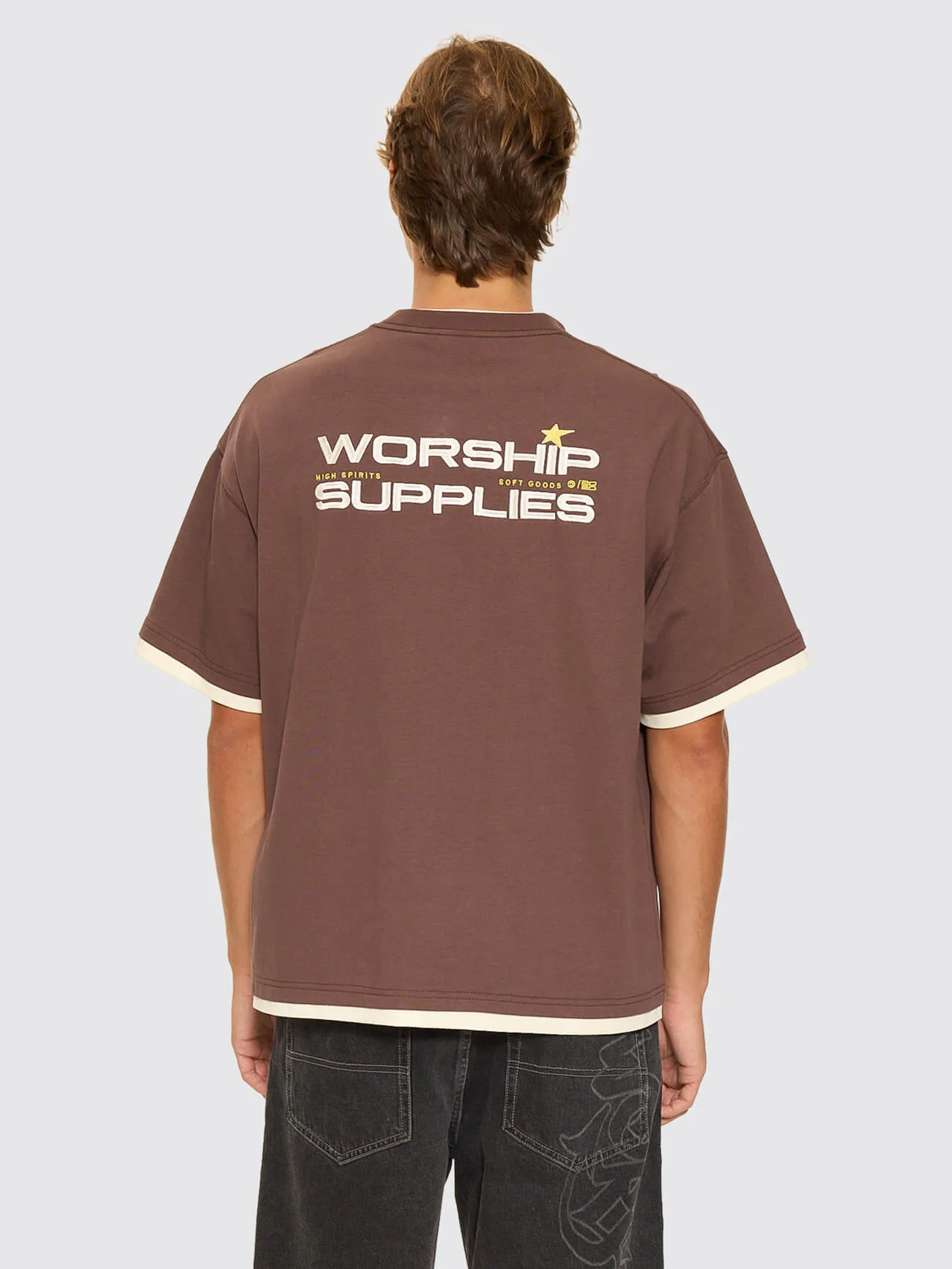 Entity Oversize Tee - Dark Choc Brown - Image 5