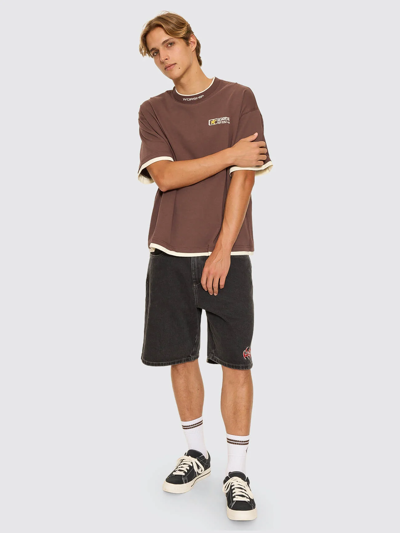 Entity Oversize Tee - Dark Choc Brown - Image 8