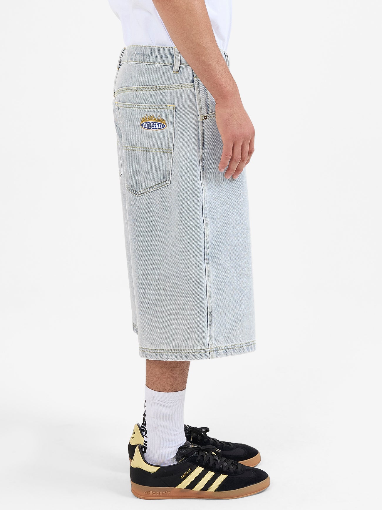 Eternal Dozer Jeanshort - Arctic Blue - Image 3