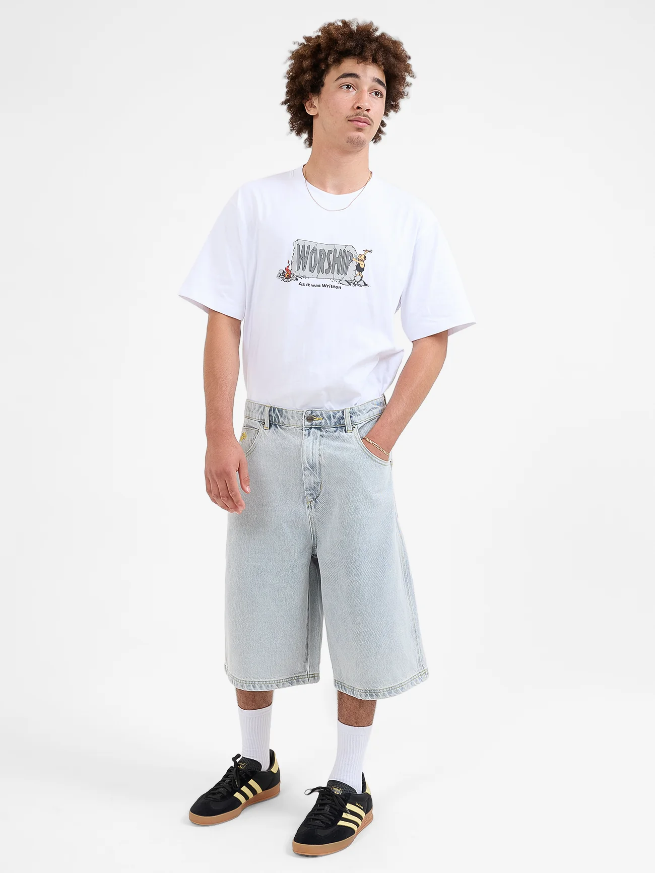 Eternal Dozer Jeanshort - Arctic Blue - Image 5