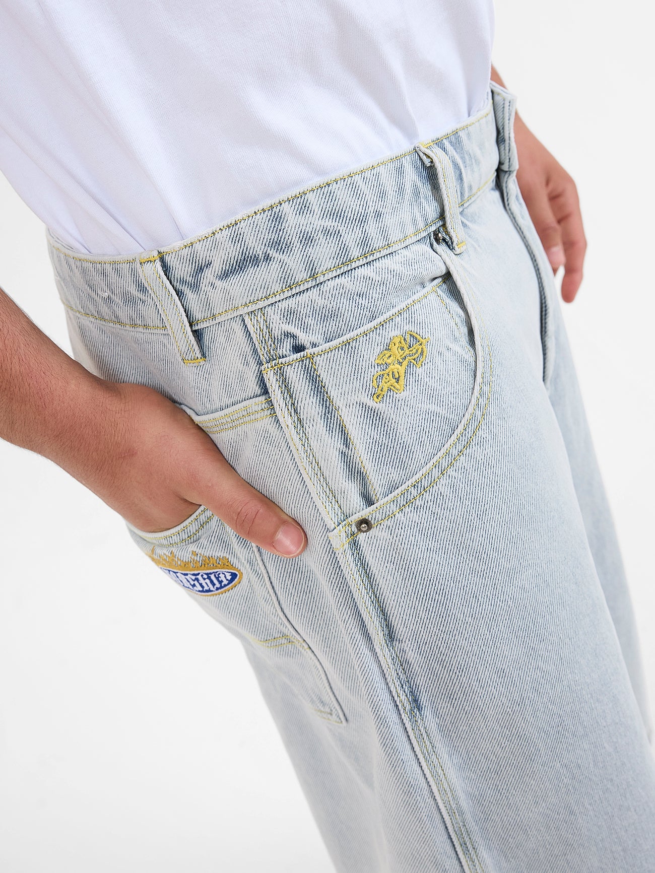 Eternal Dozer Jeanshort - Arctic Blue - Image 6