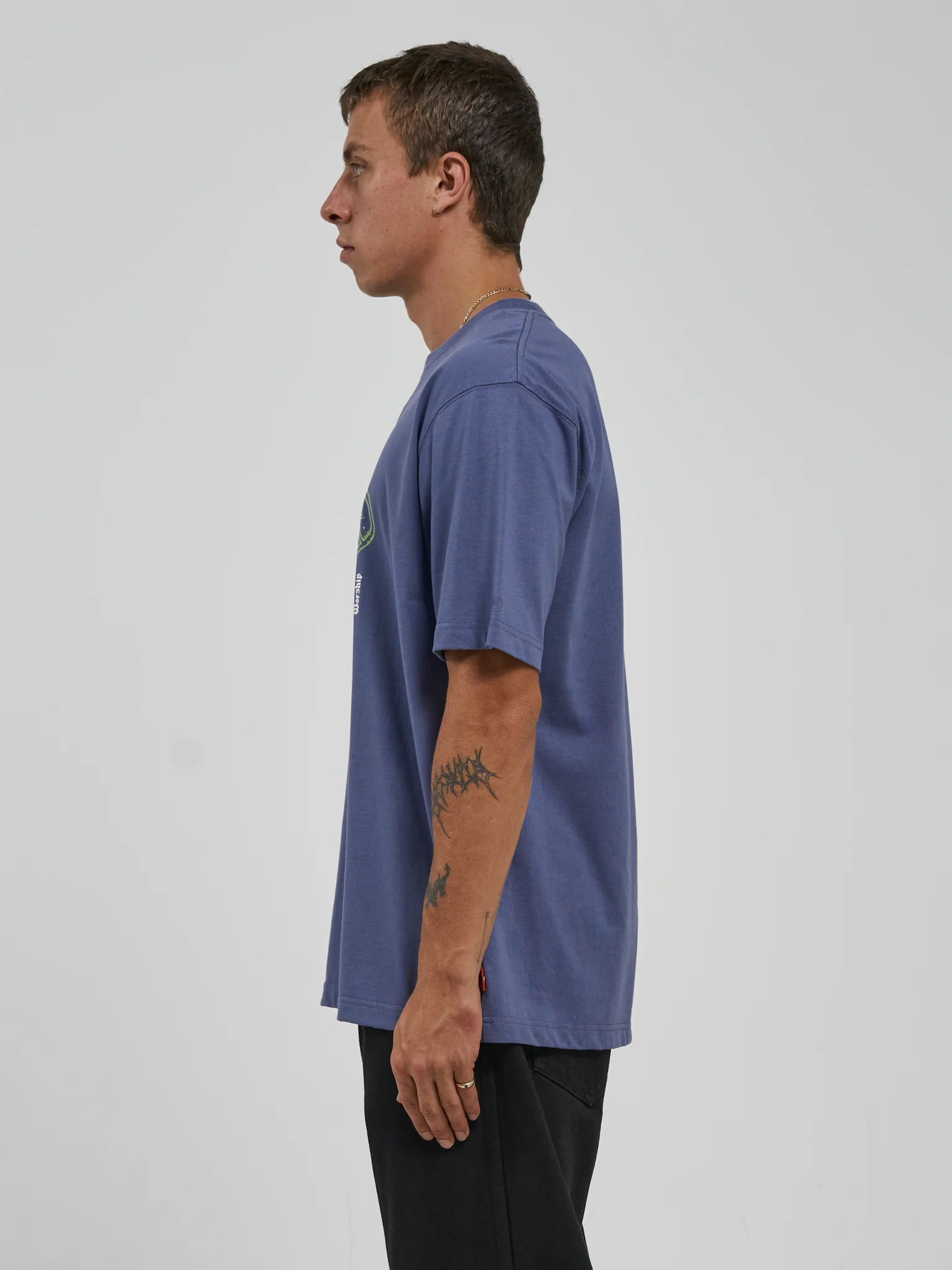 Every Minute Tee - Bleached Denim - Image 3