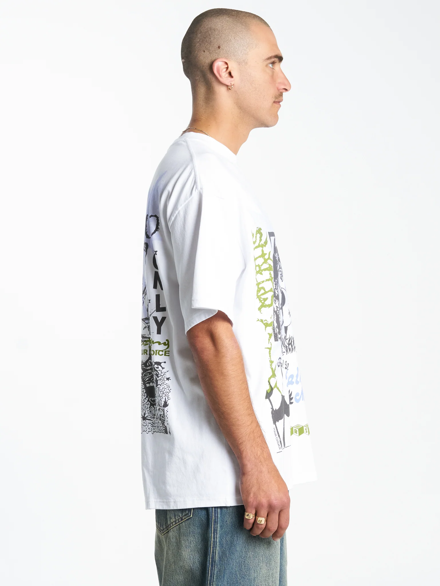 Everything Oversize Tee - White - Image 3