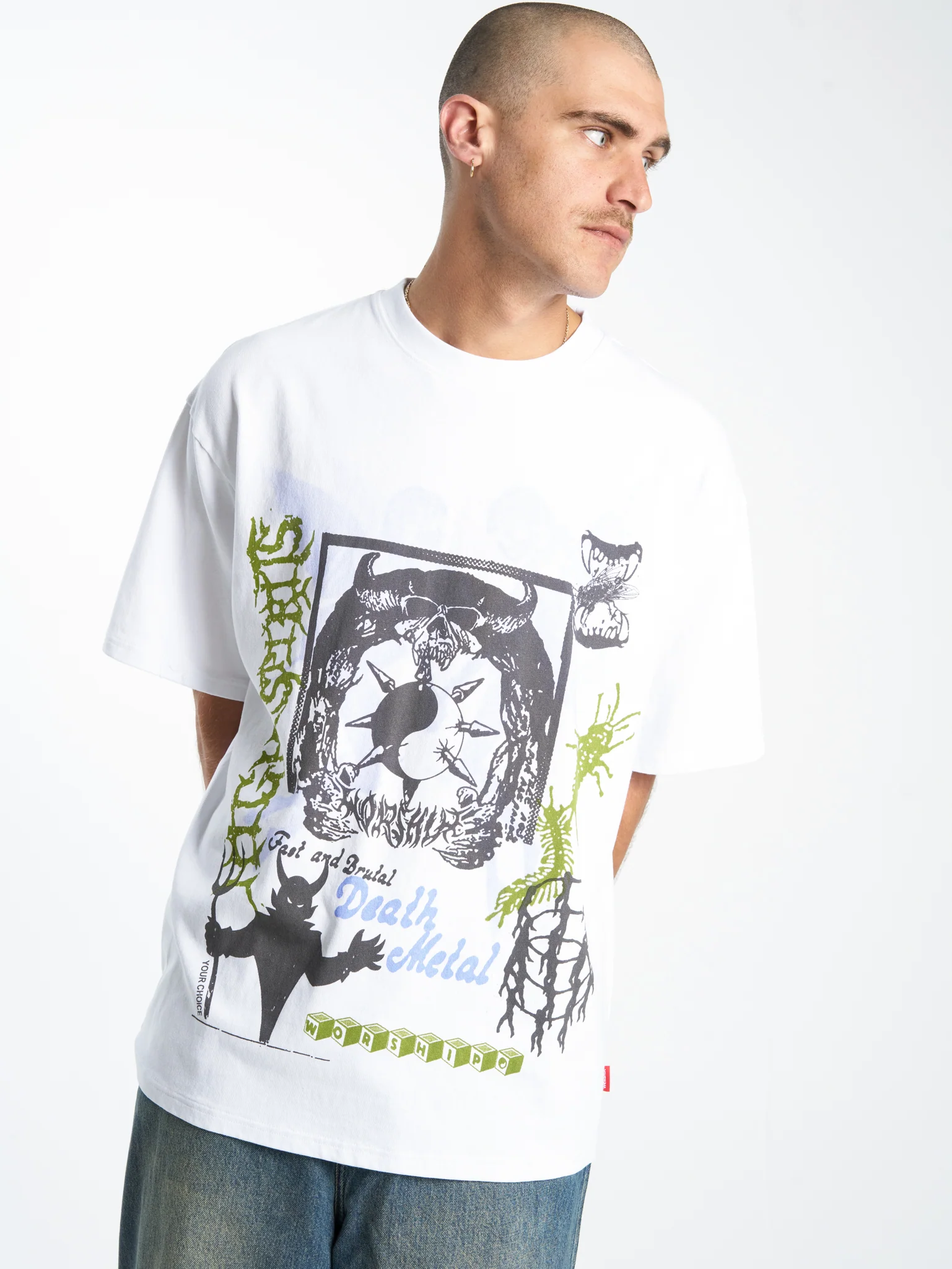 Everything Oversize Tee - White - Image 4