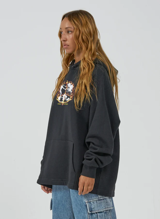 Existence Oversized Raglan Hood - Black - Image 3