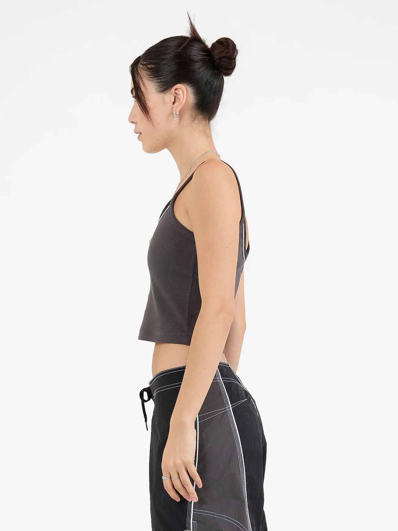 Express Singlet - Worn Black - Image 4