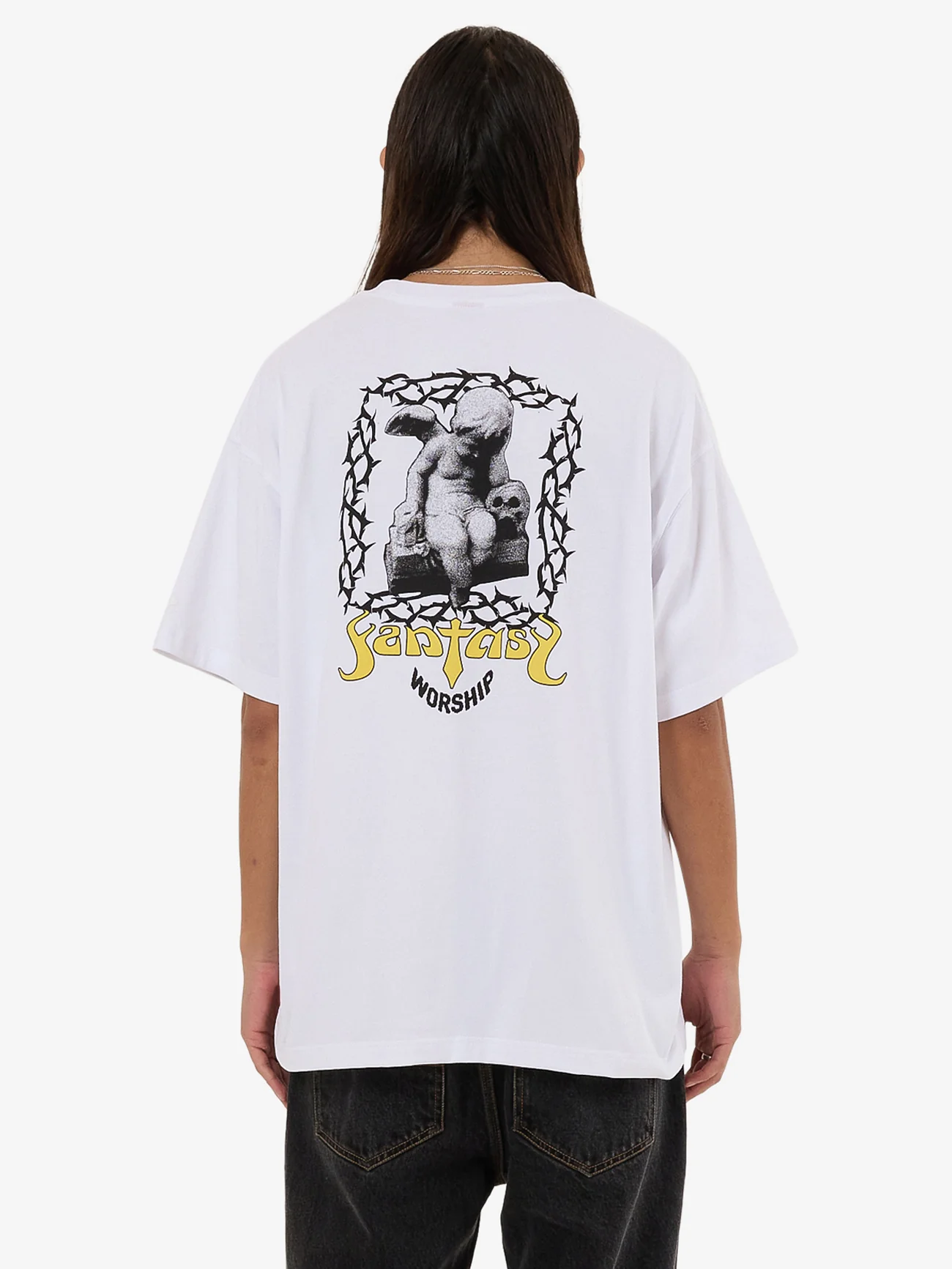 Fantasy Oversize Tee - White - Image 2