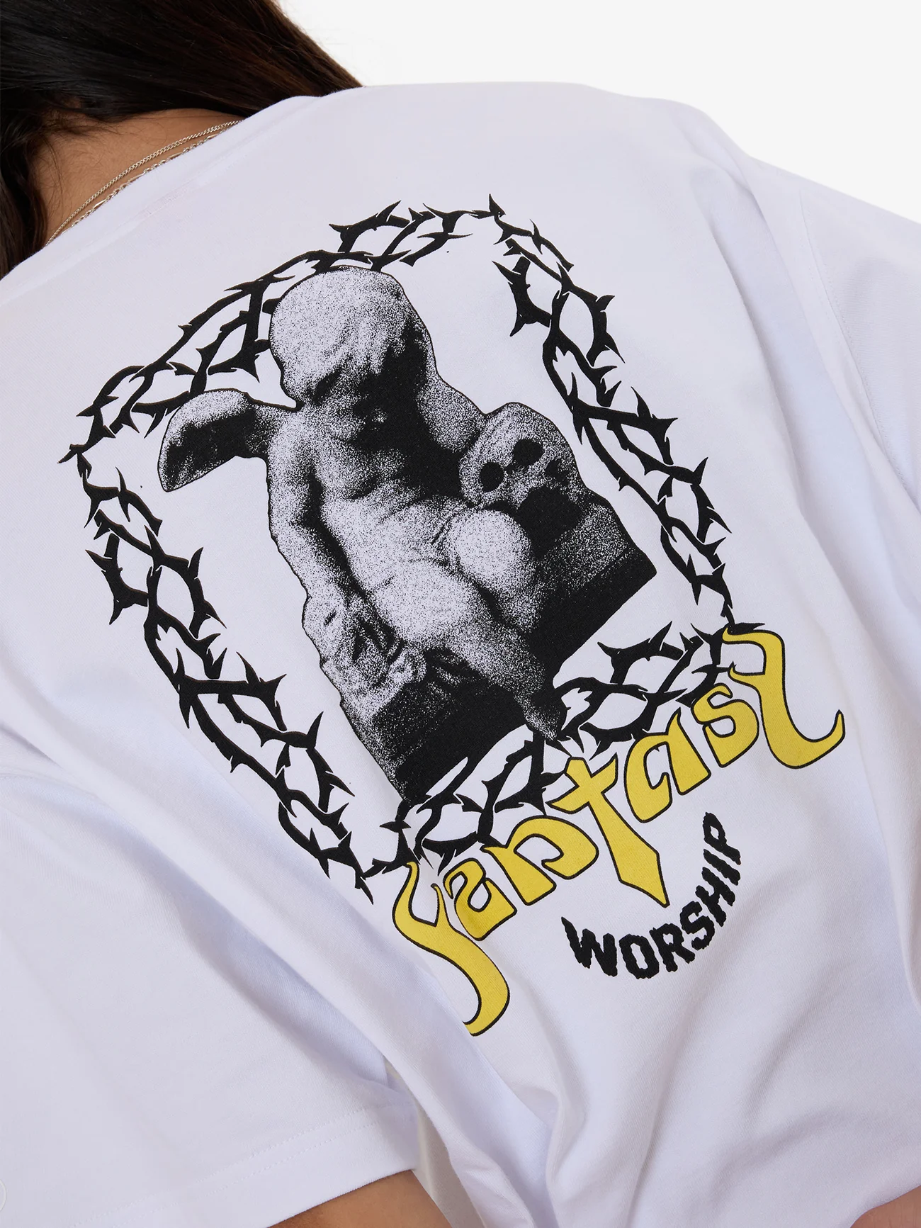 Fantasy Oversize Tee - White - Image 5