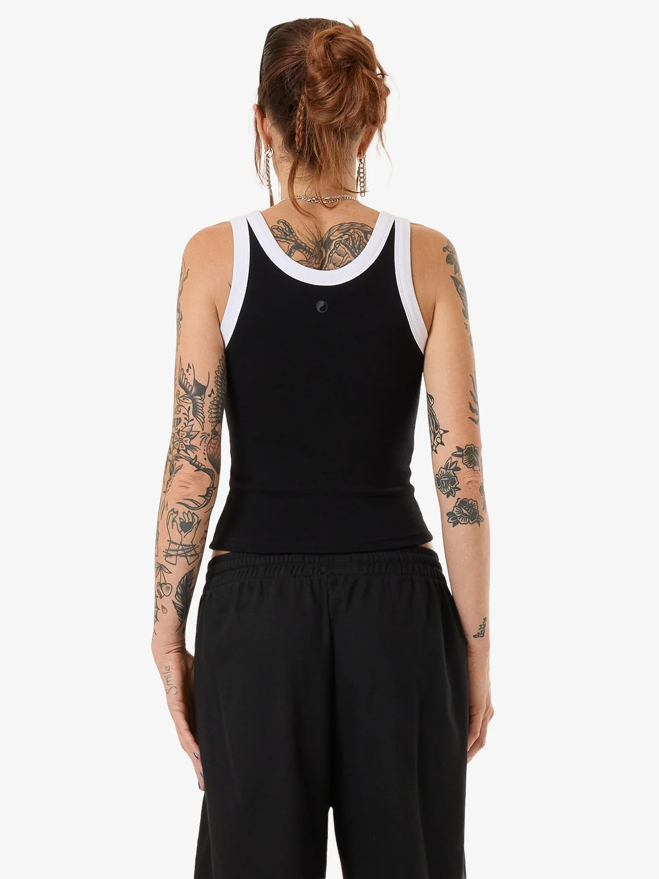Fever Football Longline Tank - Black - Image 2