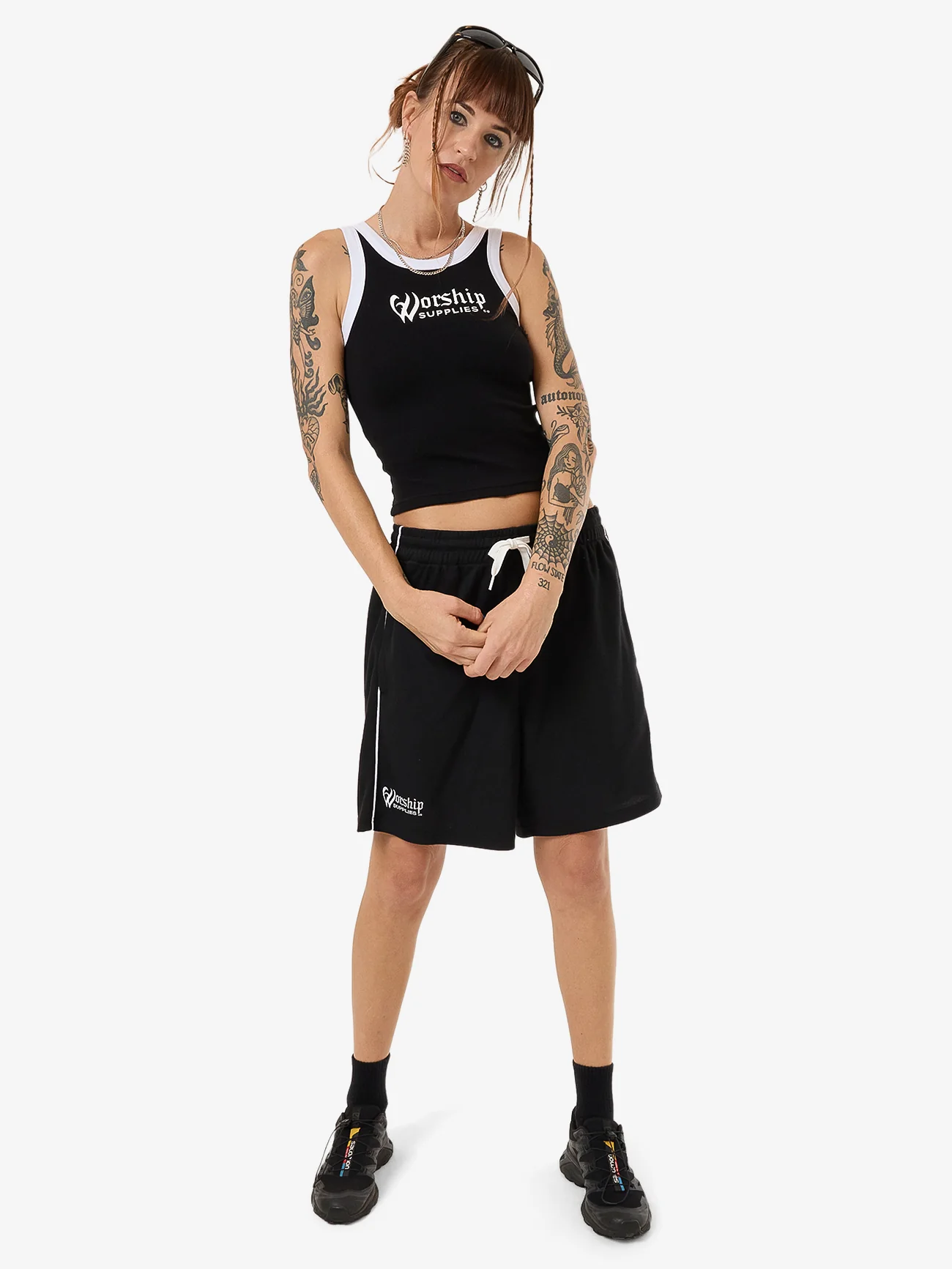 Fever Football Longline Tank - Black - Image 5