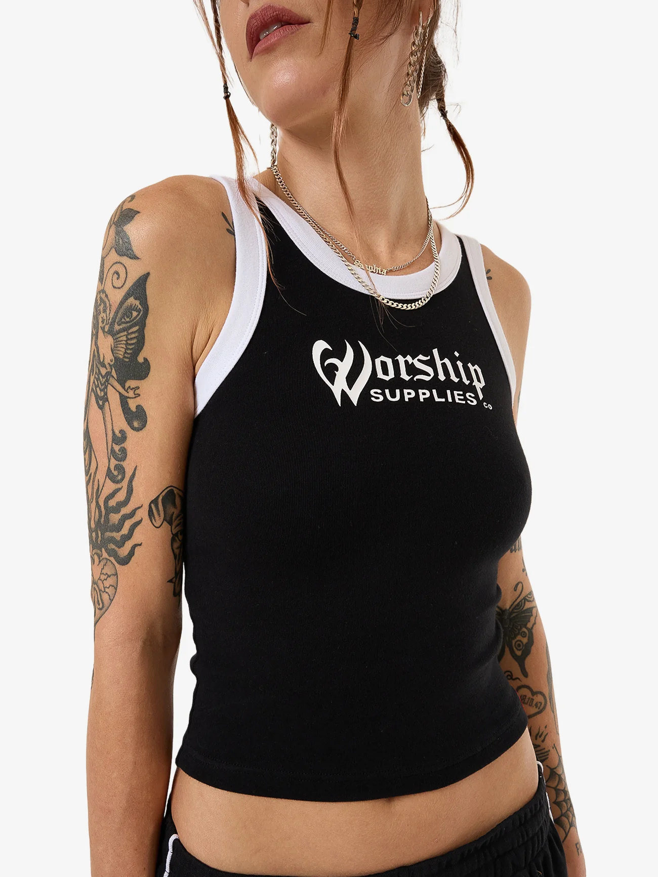 Fever Football Longline Tank - Black - Image 6