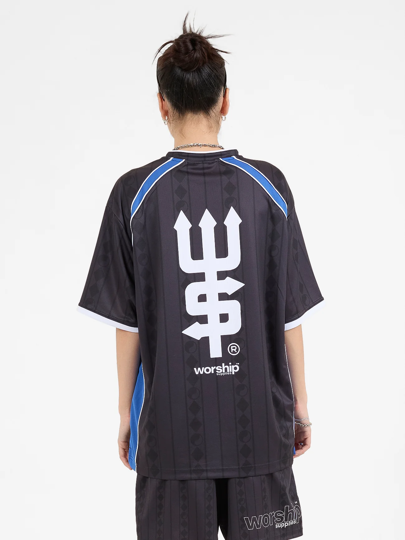 Fever V Neck Football Jersey - Black - Image 2