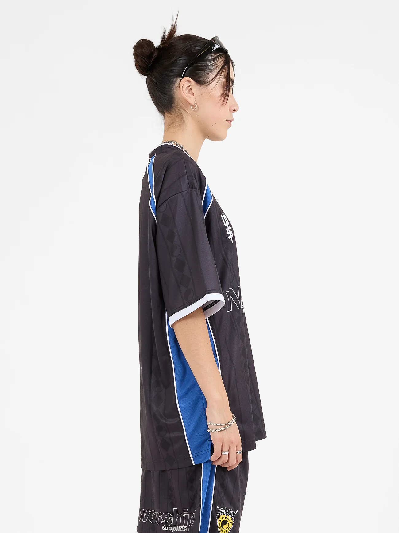 Fever V Neck Football Jersey - Black - Image 3