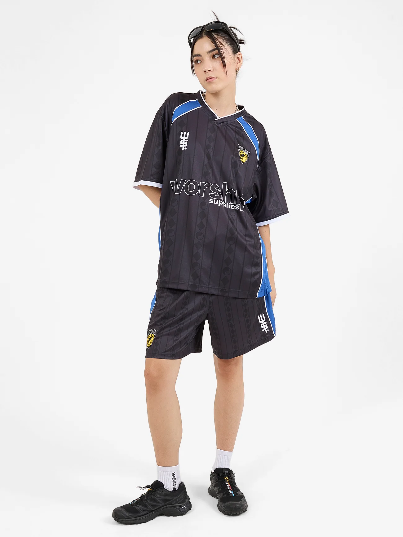 Fever V Neck Football Jersey - Black - Image 5