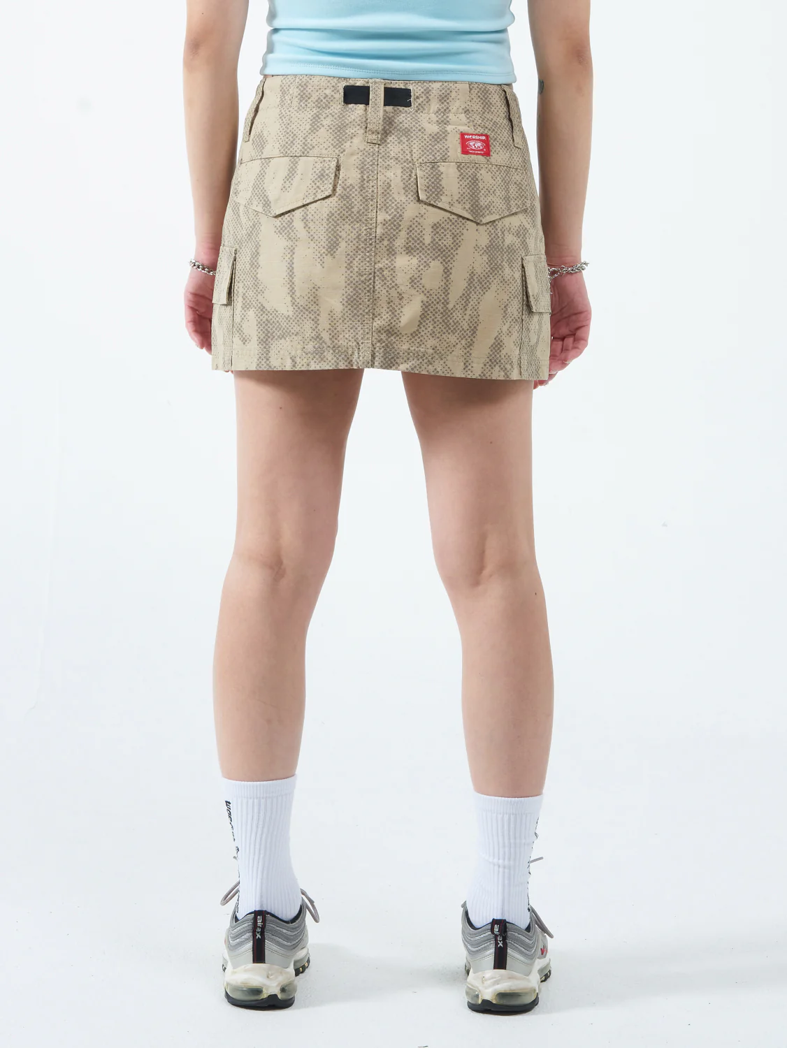Five Pointer Cargo Mini Skirt - Sandy Taupe - Image 2