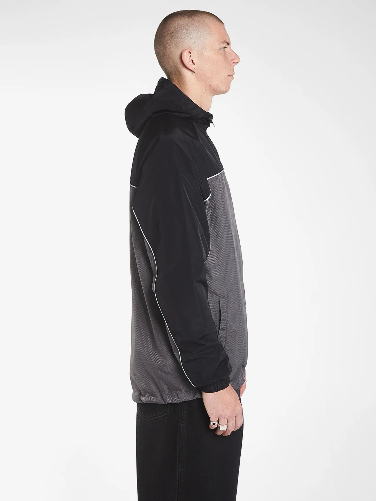 Forever Zip Anorak Jacket - Black - Image 3