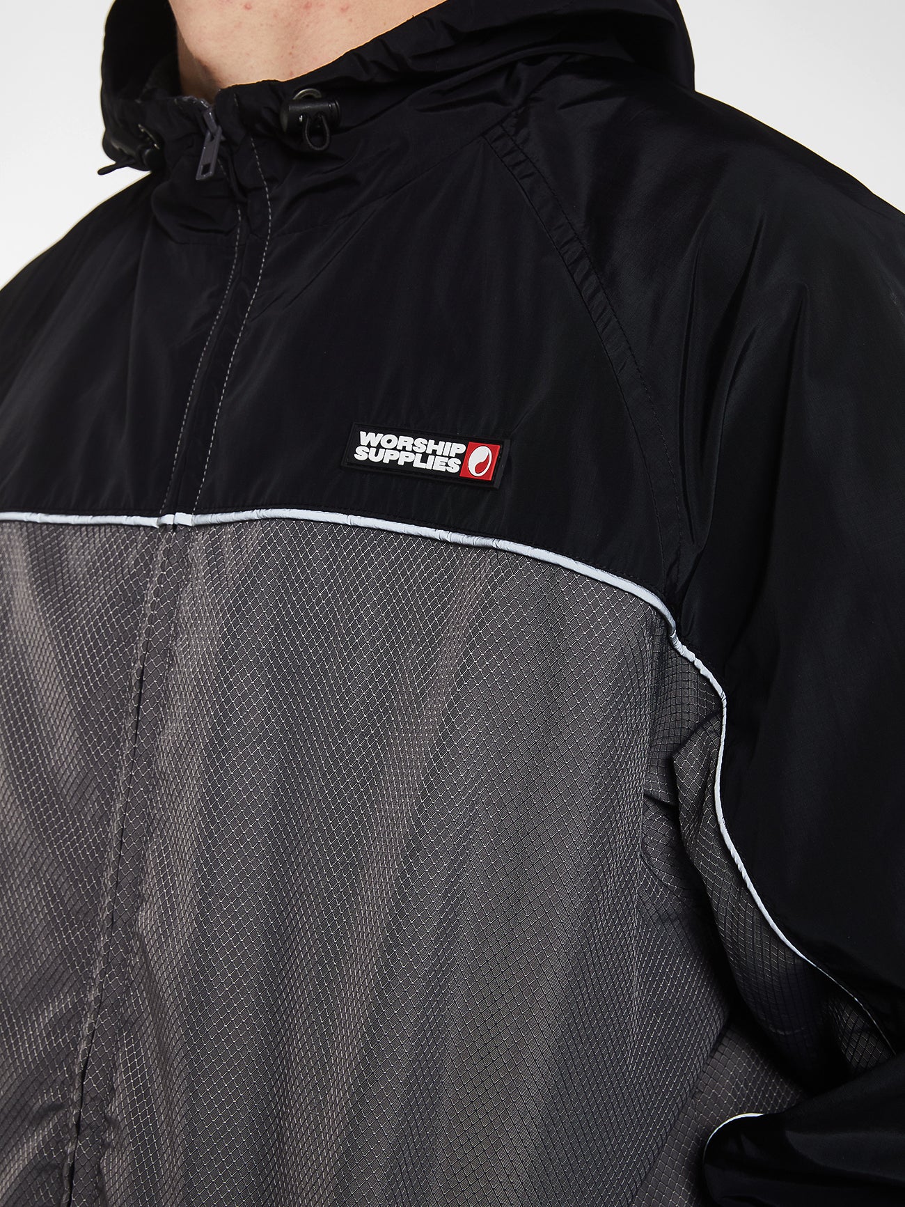 Forever Zip Anorak Jacket - Black - Image 5