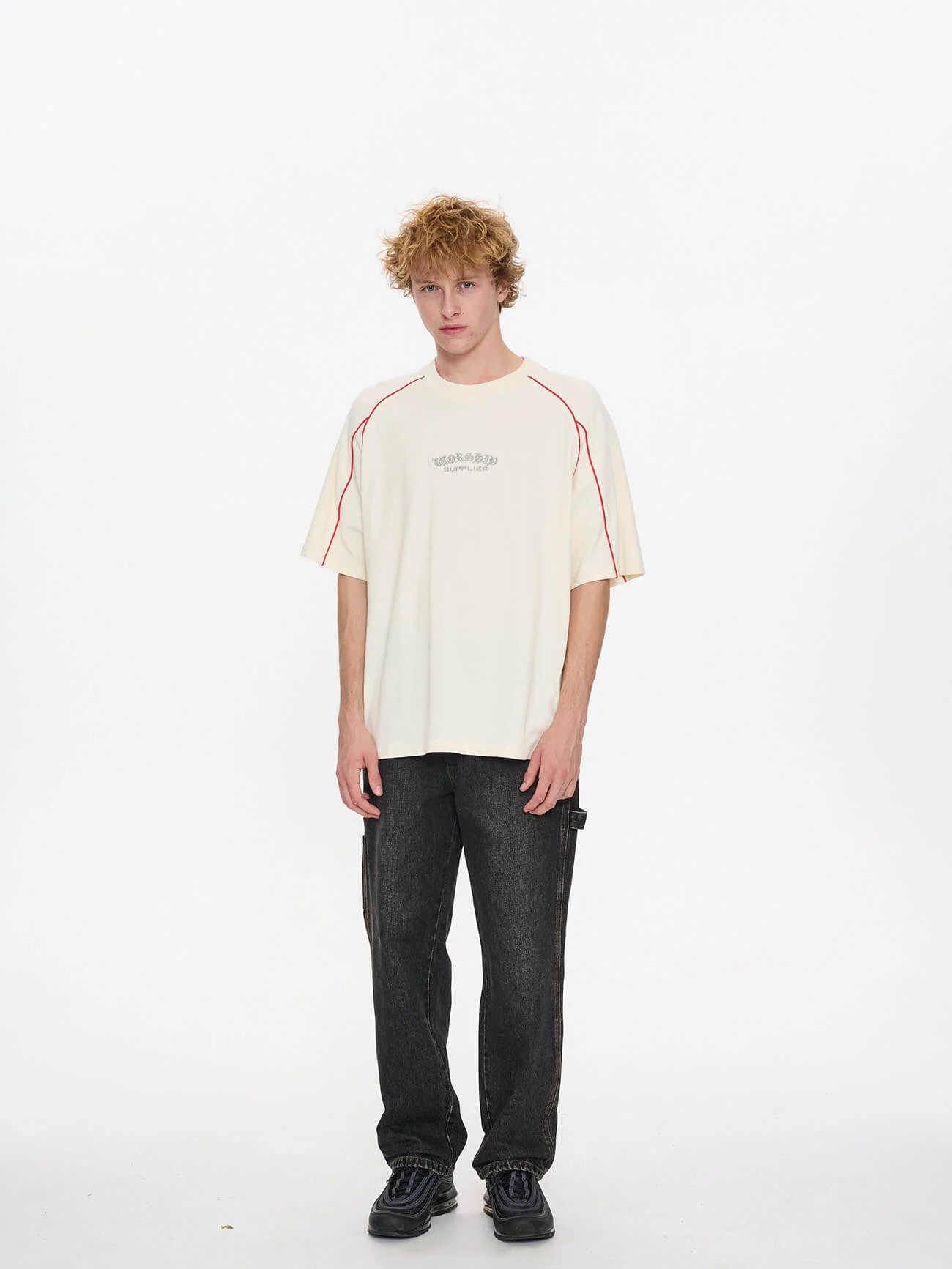 Frequency 2 Panel Oversize Raglan Tee - Zine - Image 4