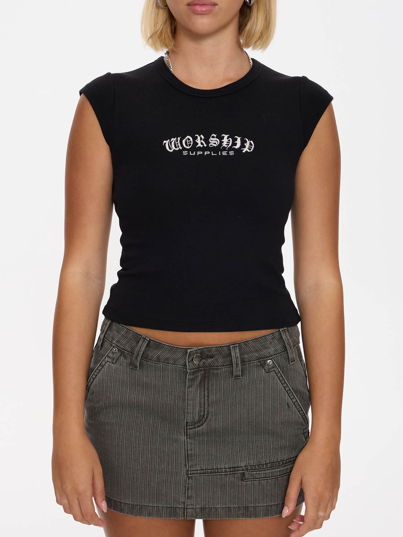 Frequency Cap Sleeve Tee - Black - Image 7