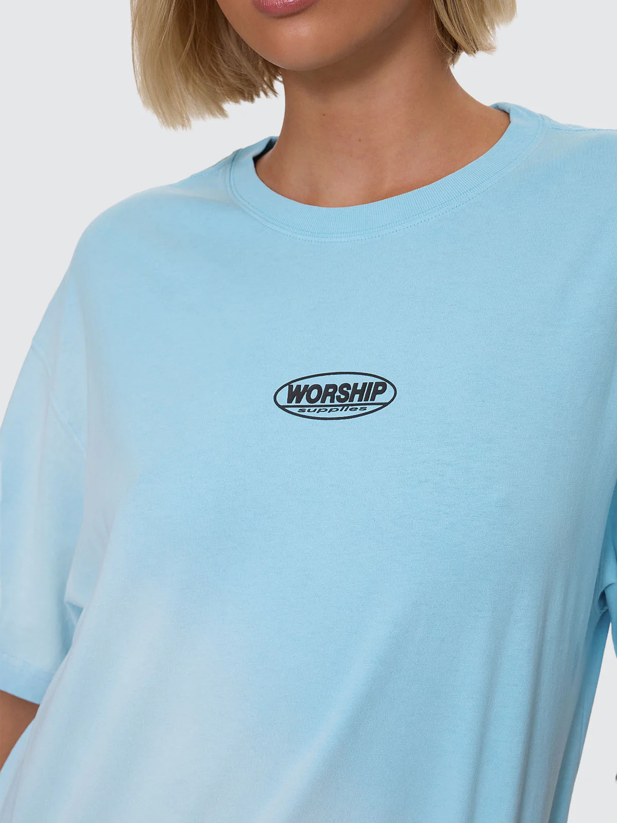 Fresh Air Relaxed Fit Tee - Blue Mint Fade - Image 6