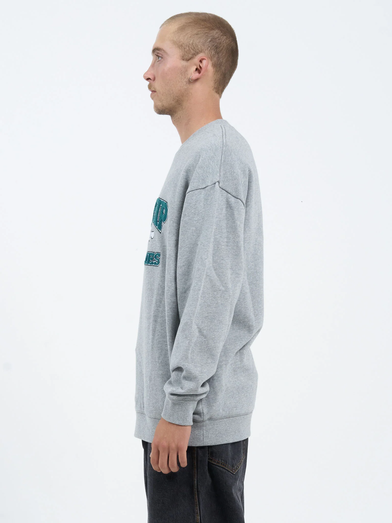 Freshman Crew Fleece - Grey Marle - Image 3