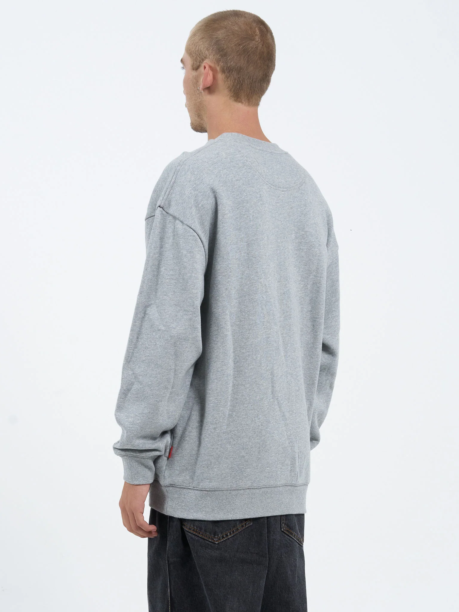 Freshman Crew Fleece - Grey Marle - Image 4