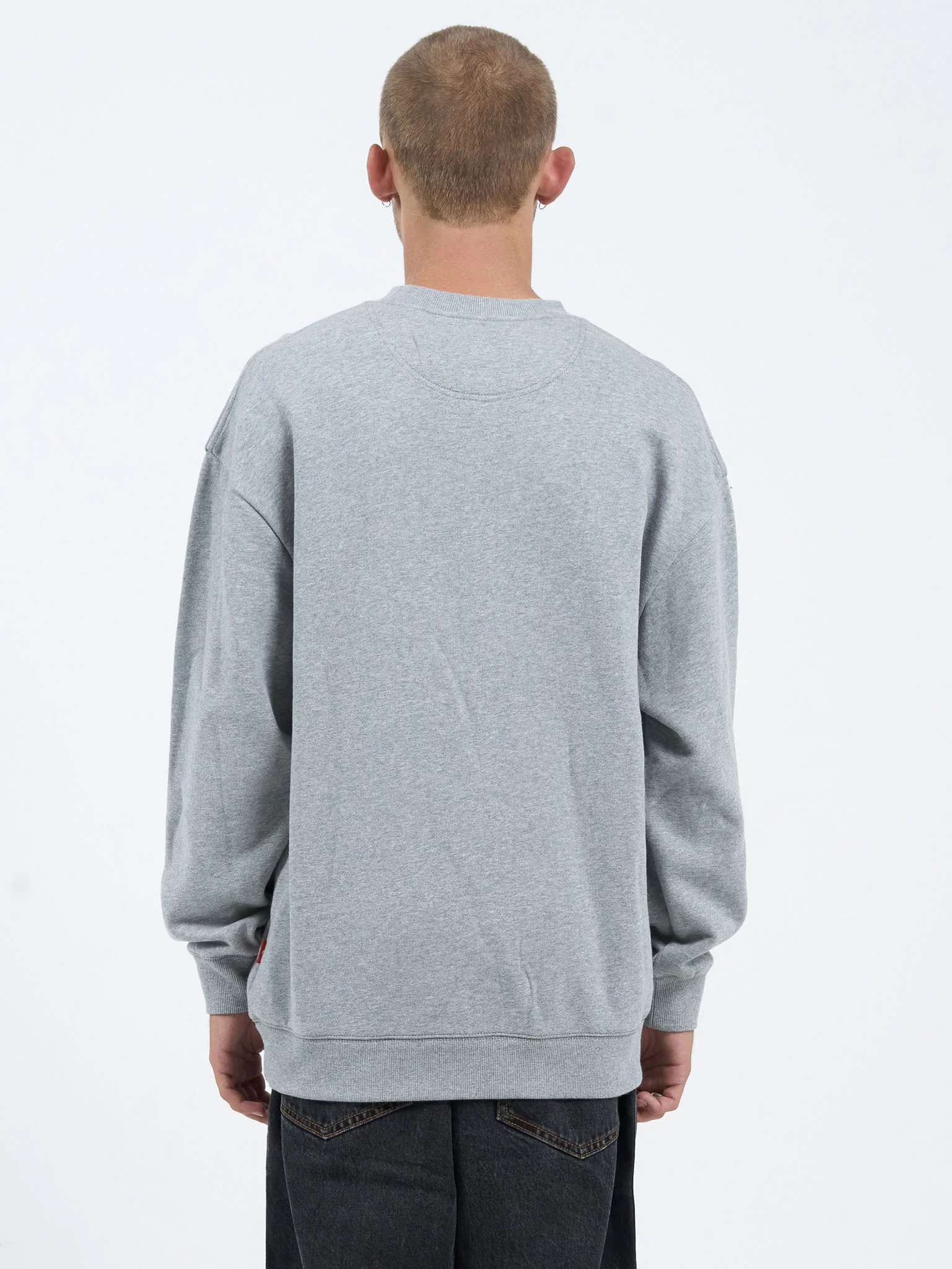 Freshman Crew Fleece - Grey Marle - Image 5