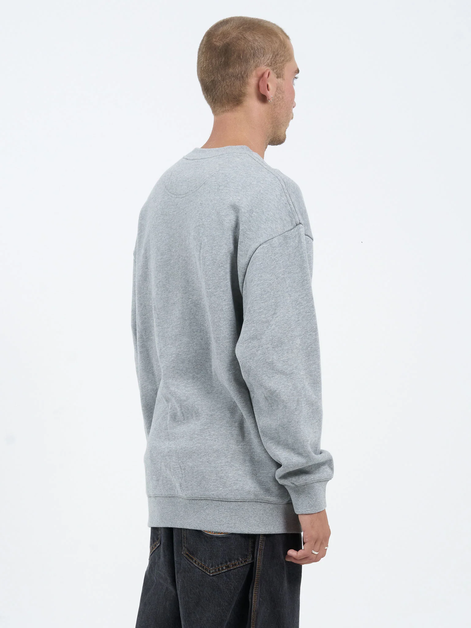 Freshman Crew Fleece - Grey Marle - Image 6
