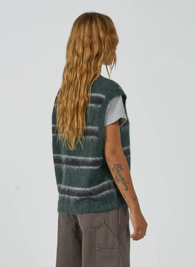 Freshman Fuzz Knit Vest - Green Gables - Image 4